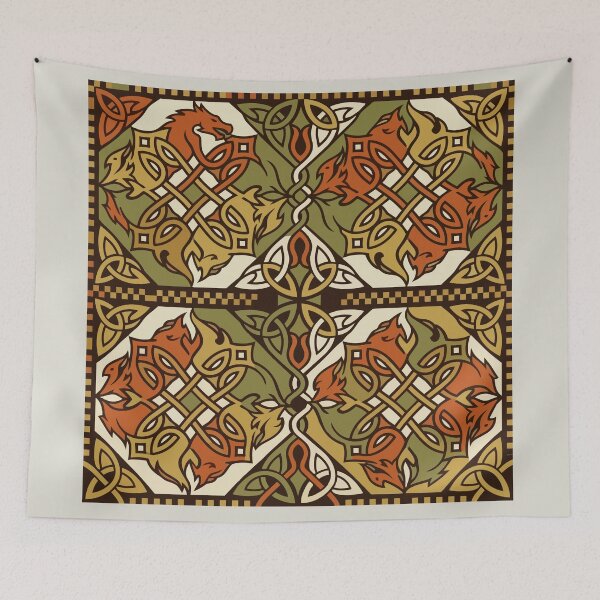 Item preview, Dragon Lore - Medieval Gold Dragon Celtic Pattern designed and sold by KeremYurtseven.