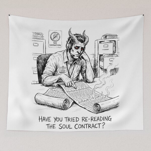 Item preview, Tiefling Tech Support - Funny DnD RPG Meme designed and sold by bapupa.
