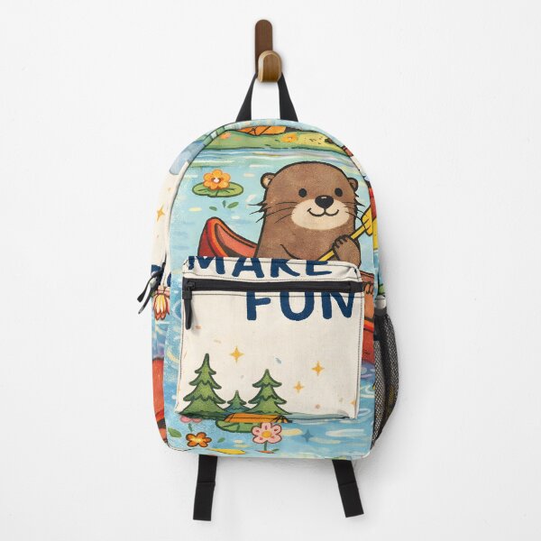 Item preview, Make Time for Fun Stuff – Otter & Duck Canoe designed and sold by Matinez Pink.