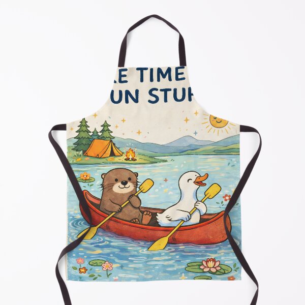 Item preview, Make Time for Fun Stuff – Otter & Duck Canoe designed and sold by Matinez Pink.