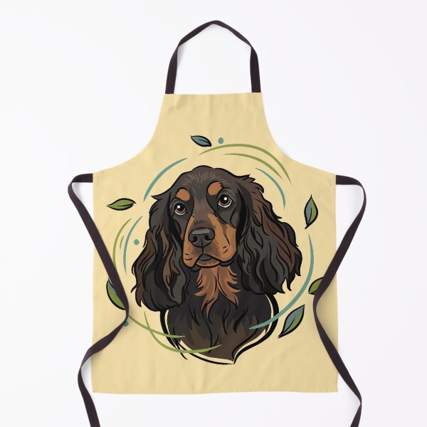 Item preview, Cocker Spaniel Portrait with Botanical Leaves designed and sold by MartynaKanik.