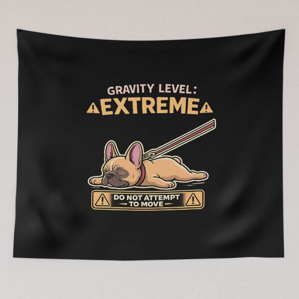 Item preview, Gravity Level Extreme French Bulldog Funny Dog Graphic, Frenchie lovers or owners, dog lovers designed and sold by Collagedream.