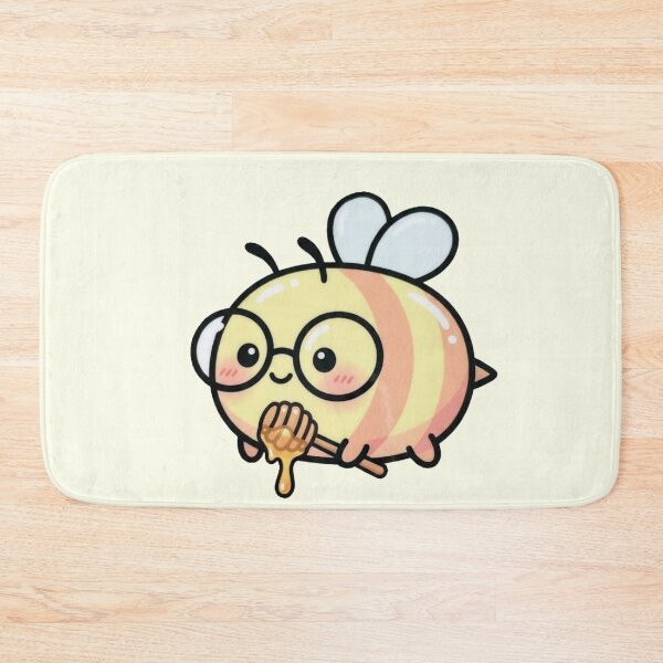 Item preview, Cute Bee with Glasses and Honey designed and sold by MOONE FLOWER.