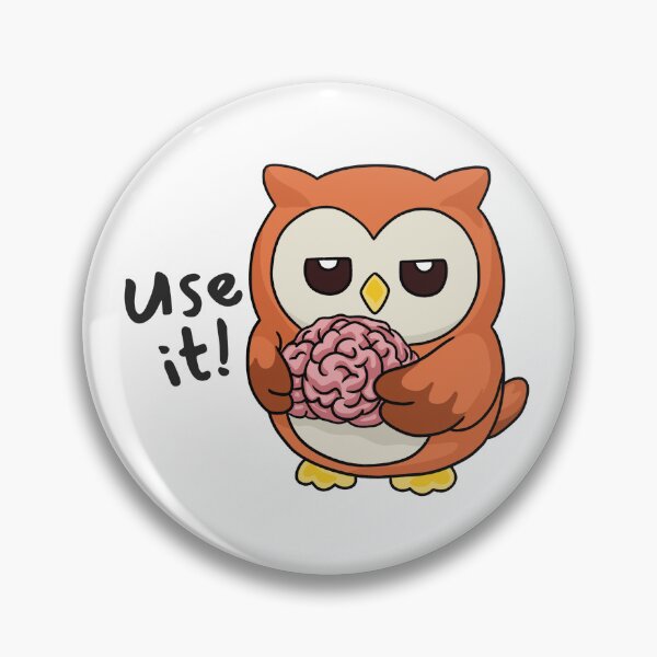 Item preview, Use Your Brain Owl  designed and sold by ArtsieArt.