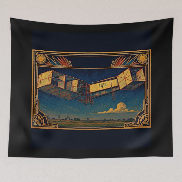 Item preview,  Flight Over Belle Époque Paris – Santos Dumont’s 14-bis #9 designed and sold by Helios Be. Lavsh.