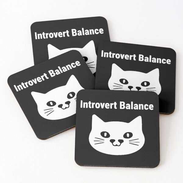 Item preview, Introvert Balance Cat Shirt – Minimalist White Cat Face Funny Introvert Personality Design designed and sold by Design-Pro-21.