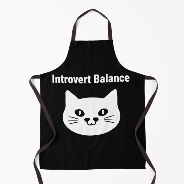 Item preview, Introvert Balance Cat Shirt – Minimalist White Cat Face Funny Introvert Personality Design designed and sold by Design-Pro-21.