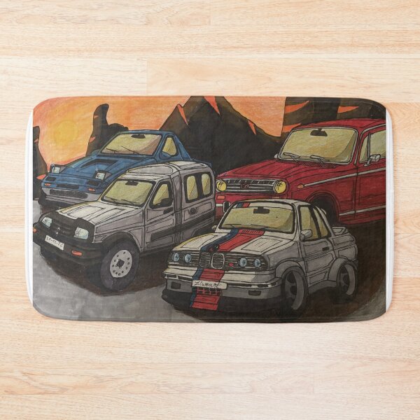 Item preview, Analog Legends at Sunset – Hand Drawn Car Artwork designed and sold by ziurart.