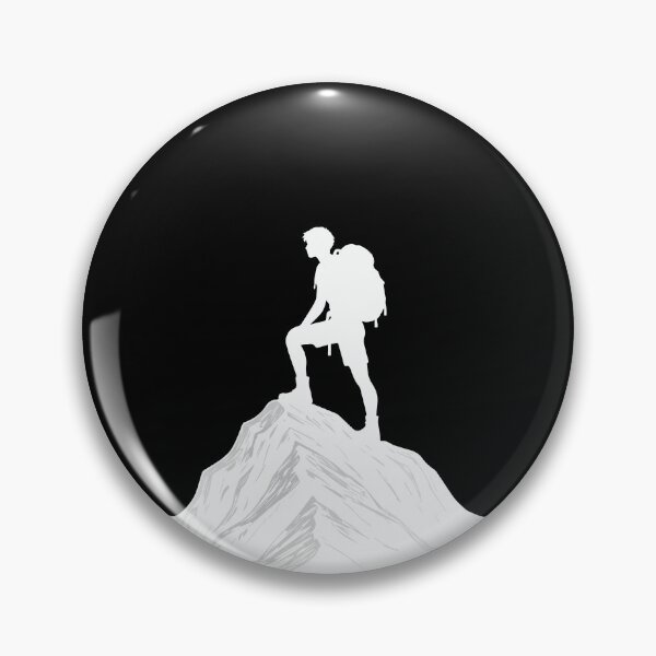 Item preview, Mountain Climber Silhouette – Summit Victory Pose designed and sold by BrushRushX.