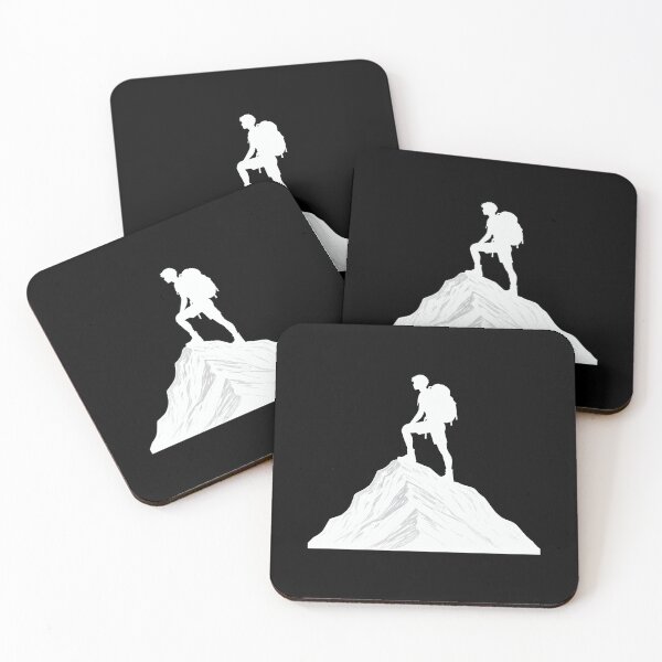 Item preview, Mountain Climber Silhouette – Summit Victory Pose designed and sold by BrushRushX.