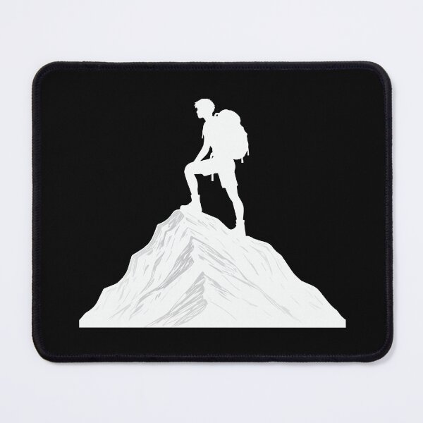 Item preview, Mountain Climber Silhouette – Summit Victory Pose designed and sold by BrushRushX.
