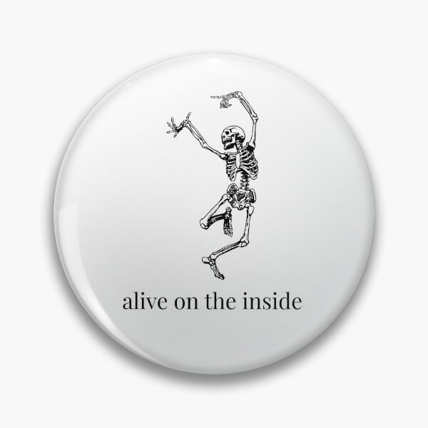 Item preview, Alive On the Inside Skeleton designed and sold by Oops I Designed It.