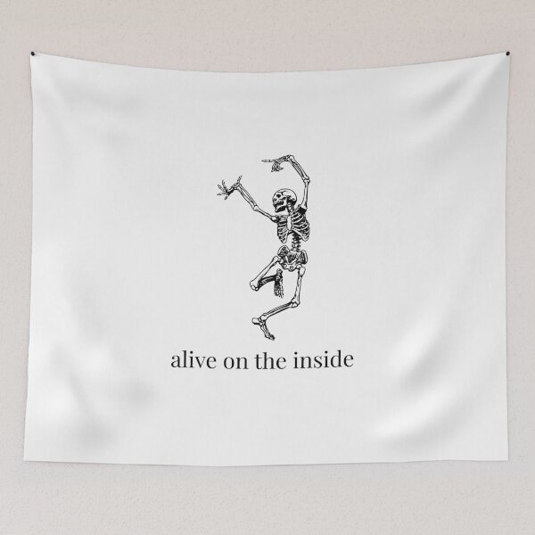Item preview, Alive On the Inside Skeleton designed and sold by Oops I Designed It.