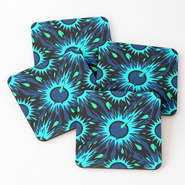Item preview, Icarus Fell - Teal Sun Flare Abstract Pattern designed and sold by KeremYurtseven.