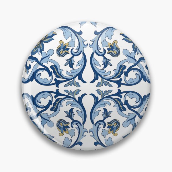 Item preview, Inheritance - Blue and White Porcelain Floral Pattern designed and sold by KeremYurtseven.