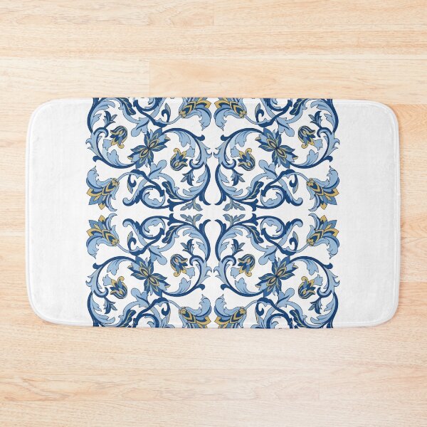 Item preview, Inheritance - Blue and White Porcelain Floral Pattern designed and sold by KeremYurtseven.