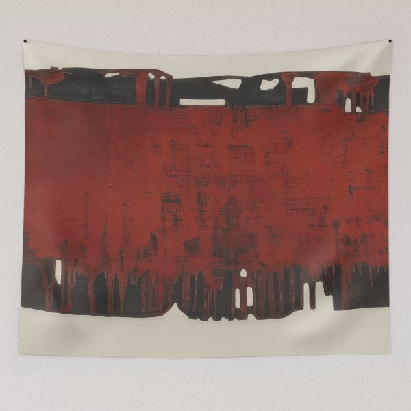 Item preview, composition rouille et noire xxv 1974  - Pierre Soulages   designed and sold by nebelimr.