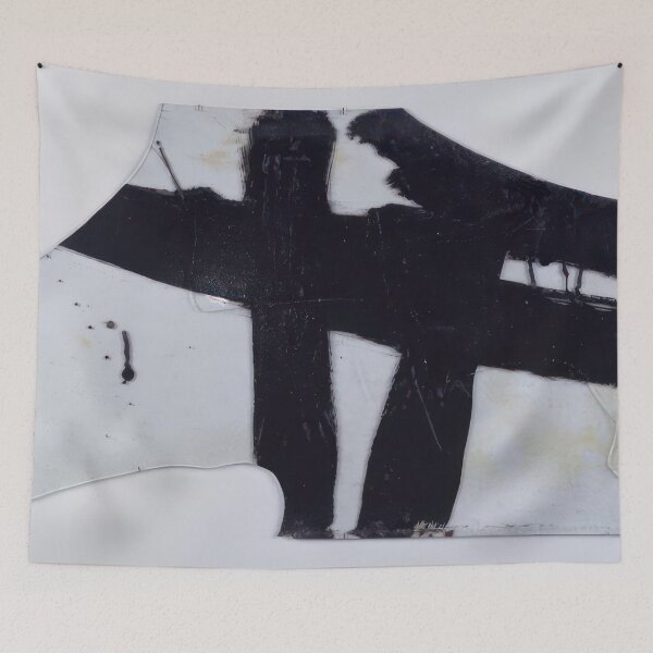 Item preview, goudron sur verre 1948 1948  - Pierre Soulages   designed and sold by nebelimr.