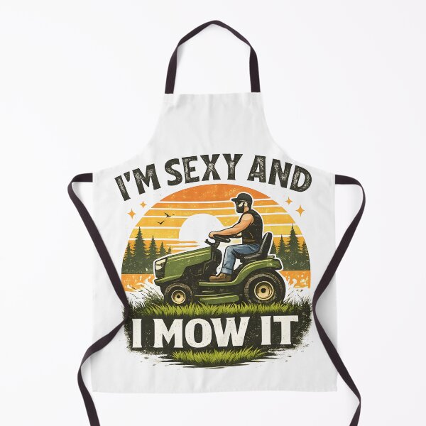 Item preview, I’m Sexy and I Mow It Retro Lawn designed and sold by ArcaneArtistry.