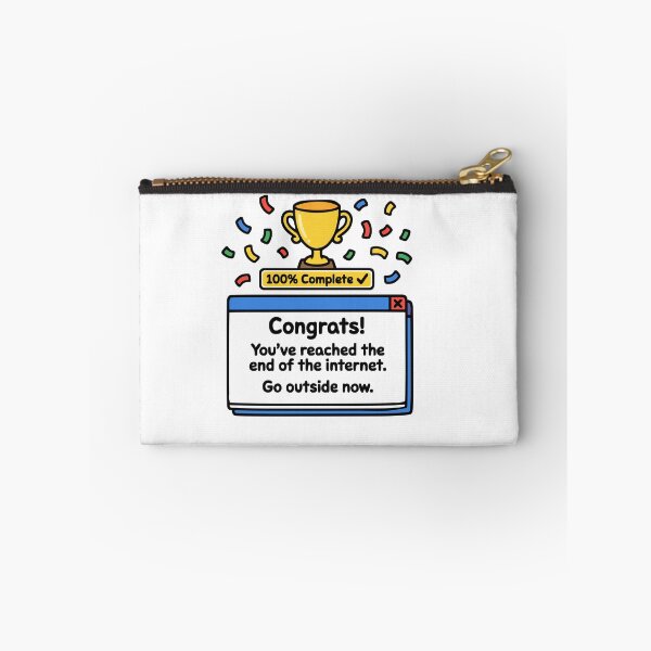 Item preview, The End of the Internet Award - 100% Complete - Go Outside Now designed and sold by Brain Fog Lab.