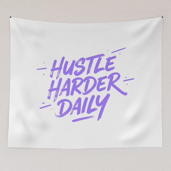 Item preview, Hustle Harder designed and sold by Ovaloon.