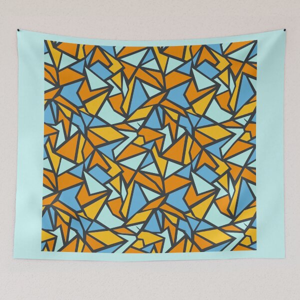 Item preview, Leaded Glass - Shattered Stained Glass Mosaic Pattern designed and sold by KeremYurtseven.