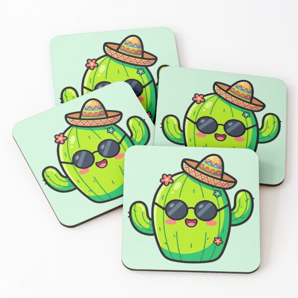 Item preview, Cool Cactus with Sombrero and Sunglasses designed and sold by MOONE FLOWER.