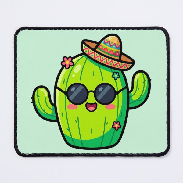 Item preview, Cool Cactus with Sombrero and Sunglasses designed and sold by MOONE FLOWER.