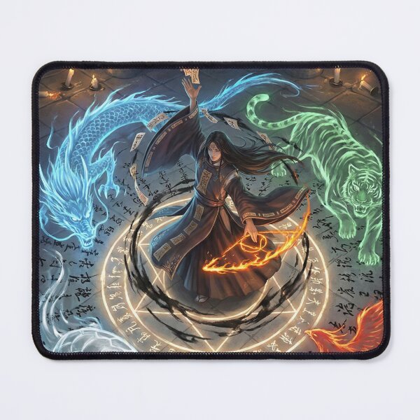 Item preview, Onmyoji Summoning Circle — Four Guardian Spirits (Seiryu, Byakko, Suzaku, Genbu) designed and sold by Mori-no-Akari.