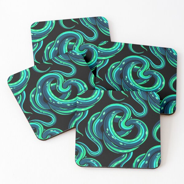 Item preview, Medusa -Gorgon Green Snakes Skin Pattern designed and sold by KeremYurtseven.