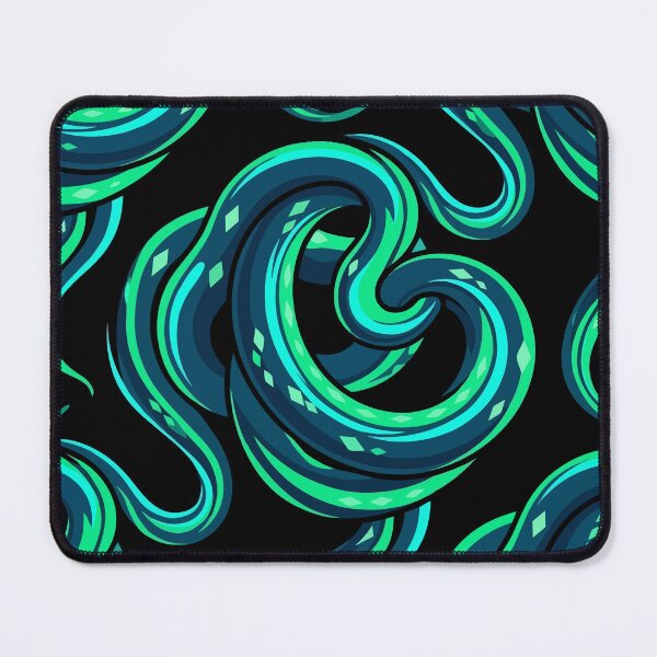 Item preview, Medusa -Gorgon Green Snakes Skin Pattern designed and sold by KeremYurtseven.