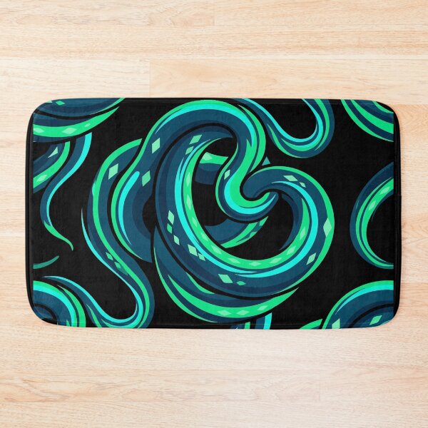 Item preview, Medusa -Gorgon Green Snakes Skin Pattern designed and sold by KeremYurtseven.