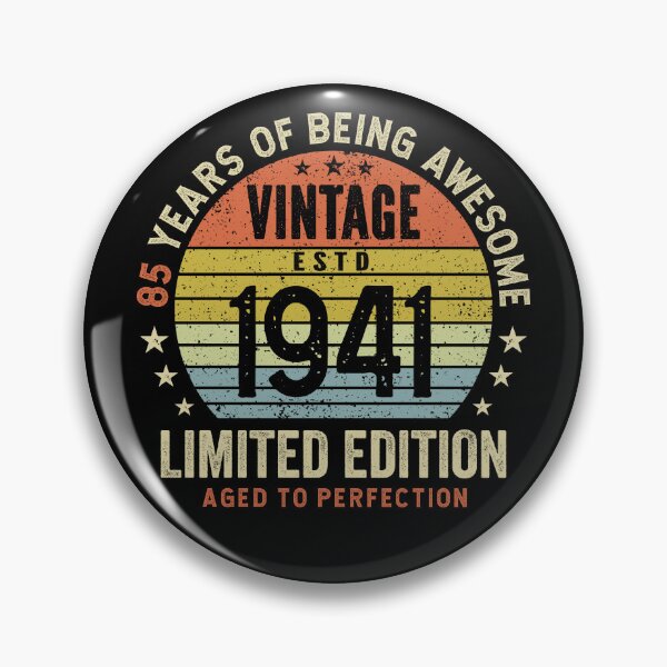 Item preview, 85th Birthday Vintage 1941 Retro Sunset Awesome 85 Years designed and sold by eclecTEEq.