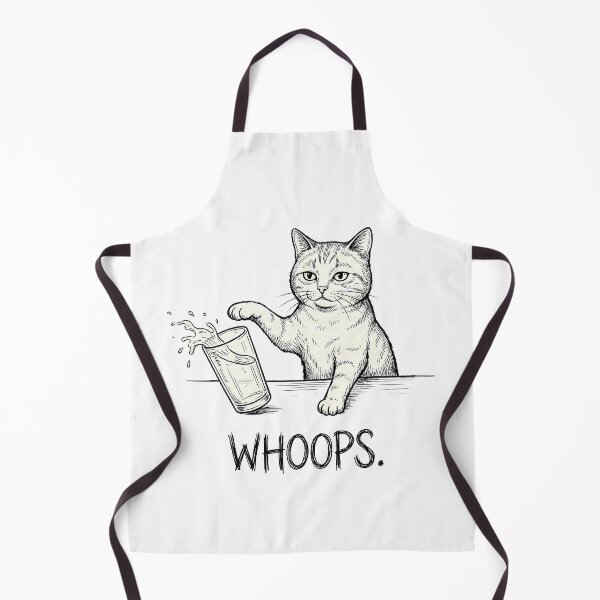 Item preview, Clumsy Cat Whoops Milk Spill Funny Feline designed and sold by k3rstman1.