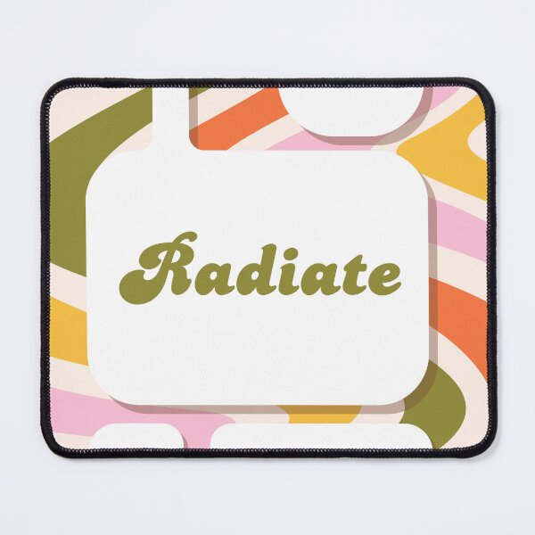 Item preview, Radiate Love Affirmation Art retro style designed and sold by Art by Kristie.