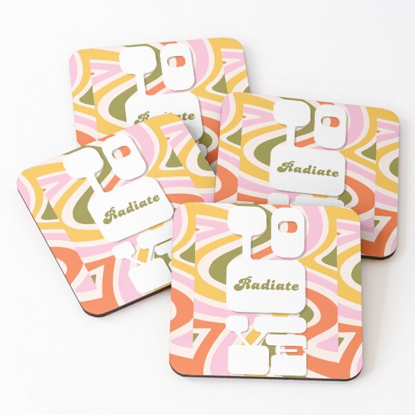 Item preview, Radiate Love Affirmation Art retro style designed and sold by Art by Kristie.