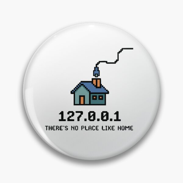 Item preview, 127.0.0.1 There's No Place Like Home - Retro Pixel Art designed and sold by Brain Fog Lab.