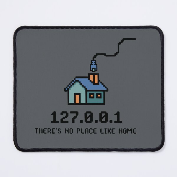 Item preview, 127.0.0.1 There's No Place Like Home - Retro Pixel Art designed and sold by Brain Fog Lab.