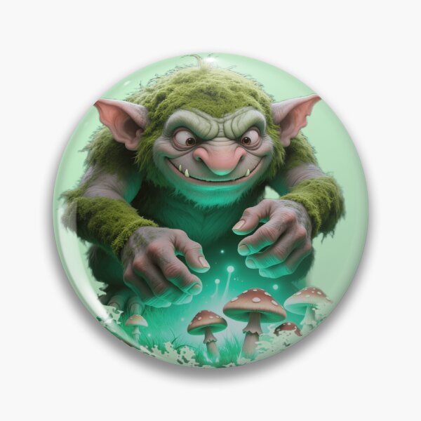 Item preview, Troll in search of mushrooms designed and sold by NirsonArt.