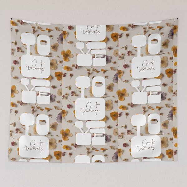 Item preview, Radiate Love Affirmation Art vintage florals designed and sold by Art by Kristie.
