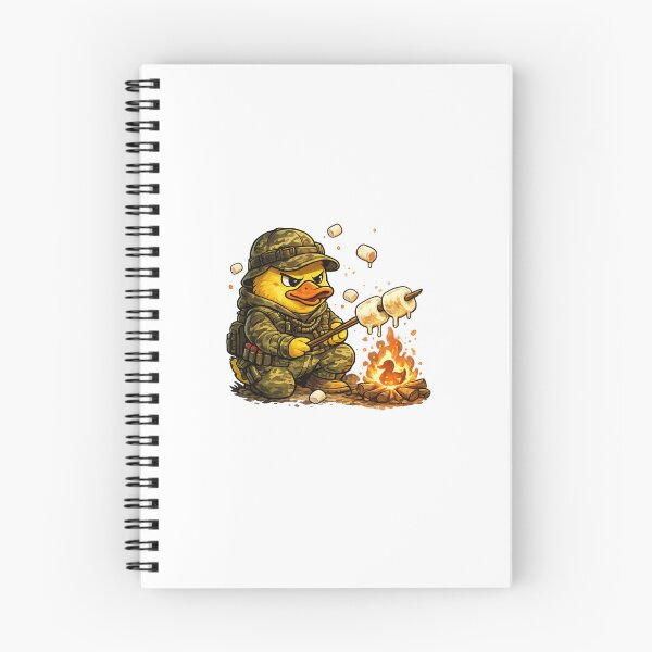Item preview, Camo Duck Roasting Marshmallows by Campfire designed and sold by New Art.