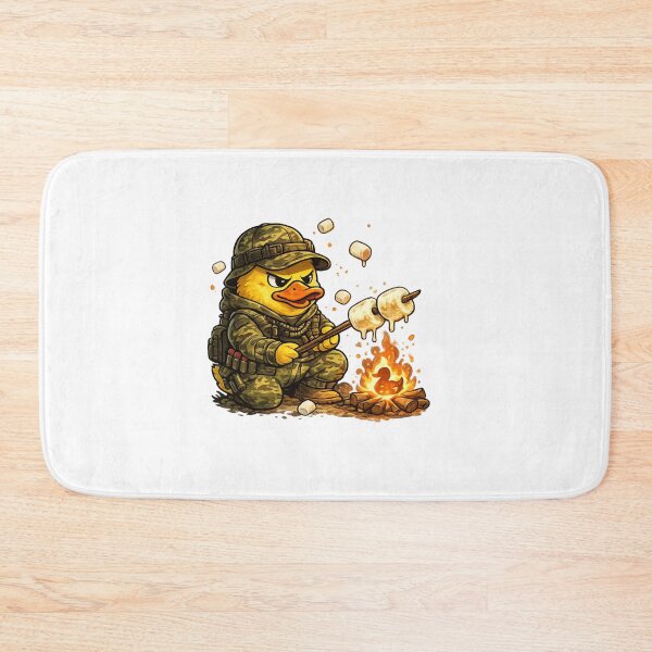 Item preview, Camo Duck Roasting Marshmallows by Campfire designed and sold by New Art.