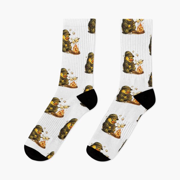 Item preview, Camo Duck Roasting Marshmallows by Campfire designed and sold by New Art.