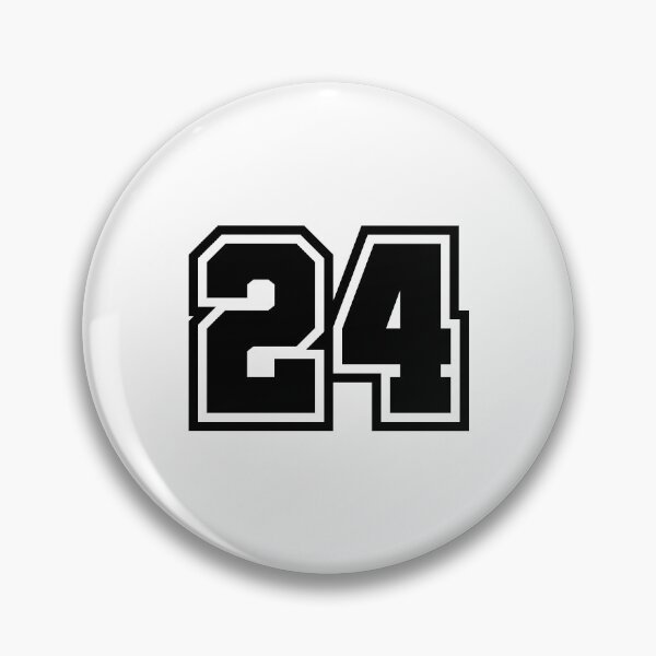 Item preview, 24 Number - Classic Minimalist Digit designed and sold by stickerorange.
