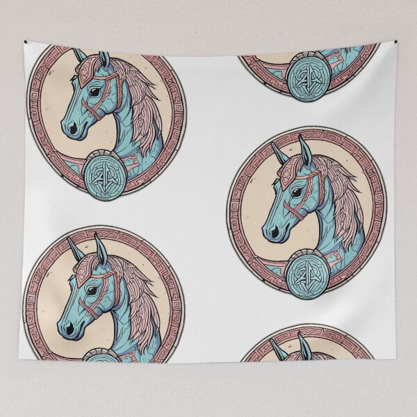 Item preview, Viking Runestone Horse - Kawaii Pop Graphic Tee Design designed and sold by Daniel-DL.