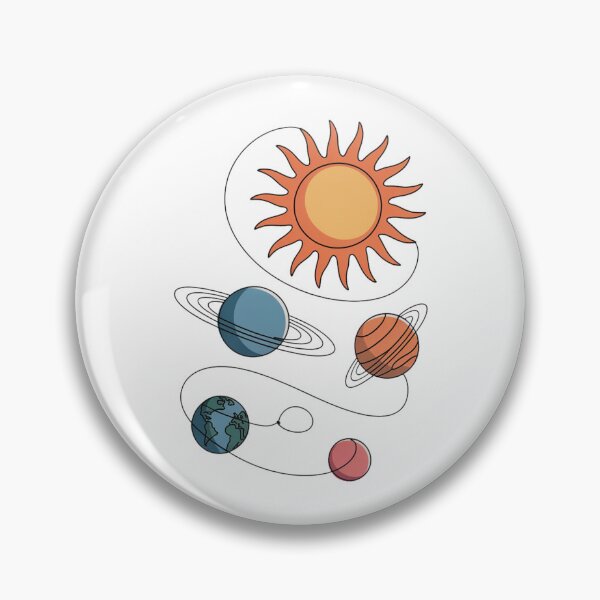 Item preview, MINIMAL LINE ART – SOLAR SYSTEM designed and sold by YounexxART.