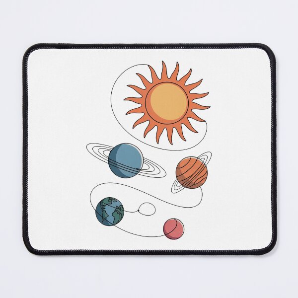 Item preview, MINIMAL LINE ART – SOLAR SYSTEM designed and sold by YounexxART.