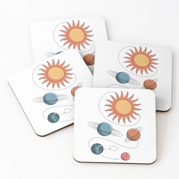 Item preview, MINIMAL LINE ART – SOLAR SYSTEM designed and sold by YounexxART.