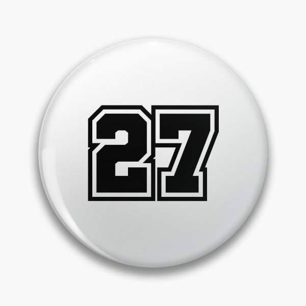 Item preview, 27 Number - Classic Minimalist Digit designed and sold by stickerorange.