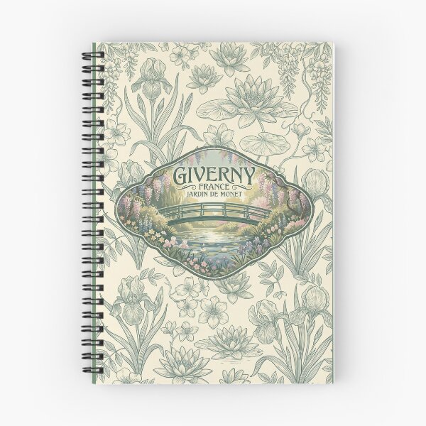 Item preview, Giverny France Monets Garden Vintage Floral Pattern designed and sold by Baudtmann.
